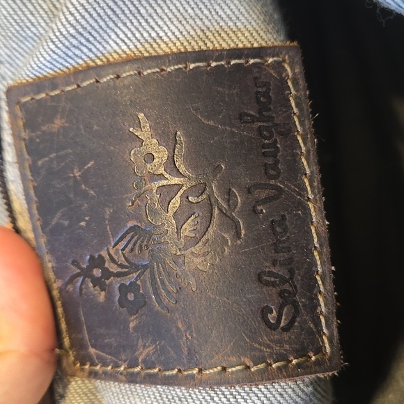 Vintage Selina Vaughan Royal Quality Brown& Tan Men's Bag Backpack - Picture 9 of 15